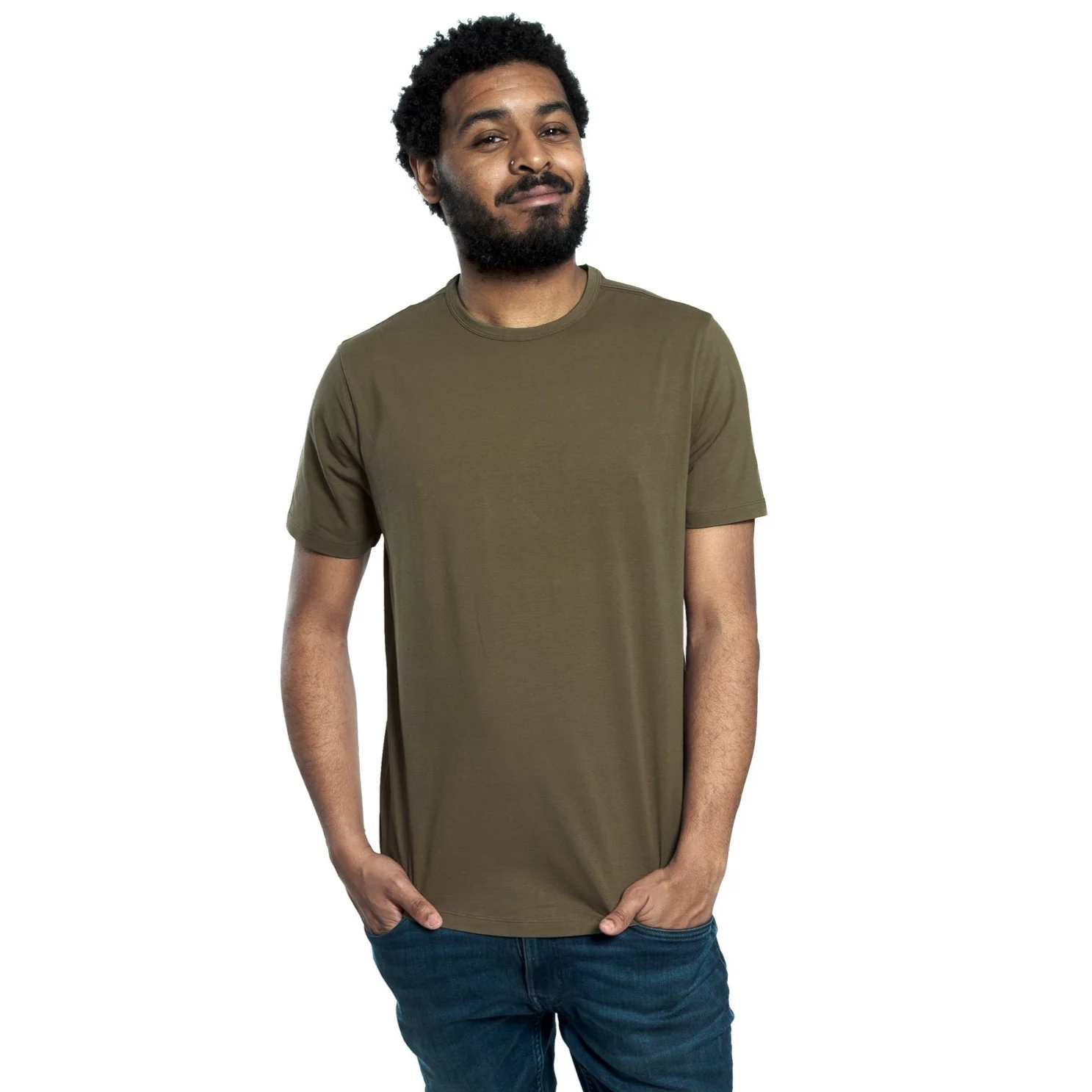 Organic Crew Neck T-Shirt 3 Pack / Camo - Image 4