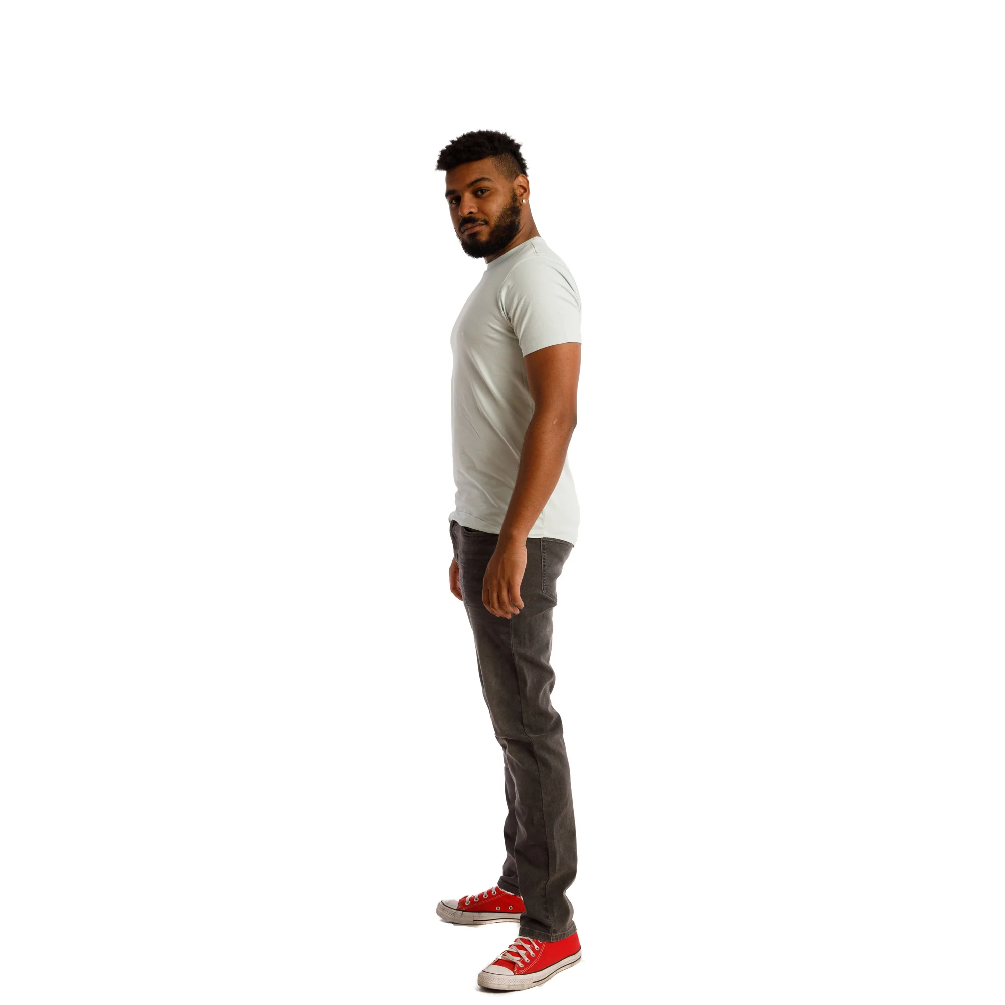 Organic Crew Neck T-Shirt 3 Pack / Mint - Image 4