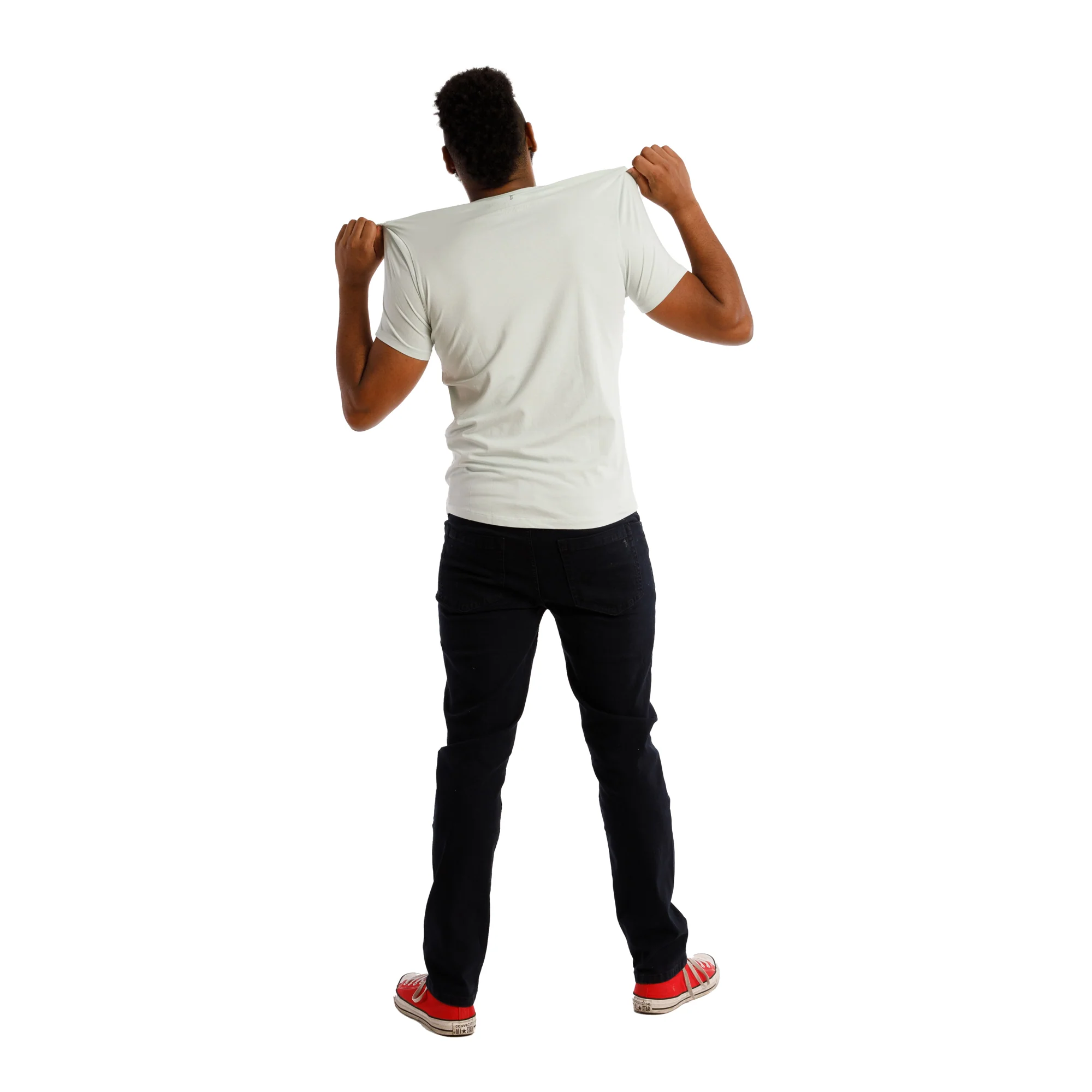 Organic Crew Neck T-Shirt 6 Pack / Mint - Image 5