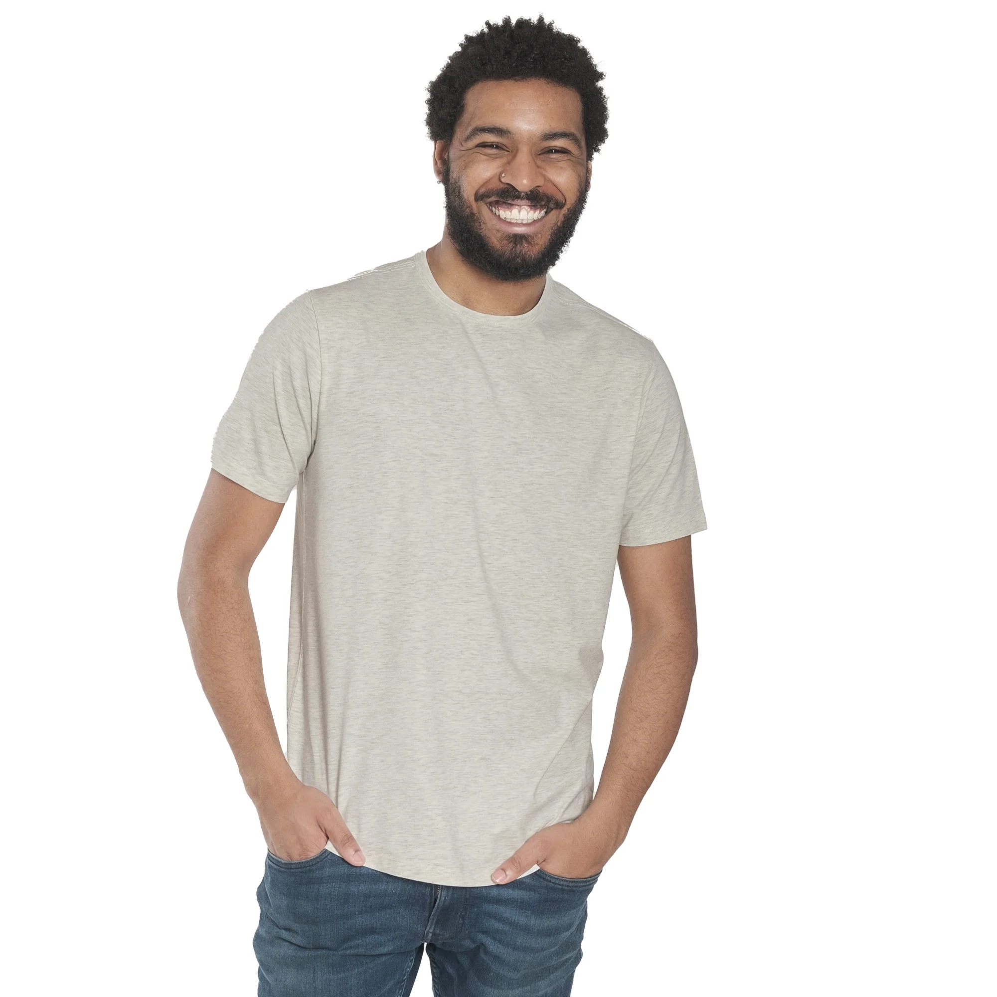 Organic Crew Neck T-Shirt 3 Pack / Smokey - Image 6