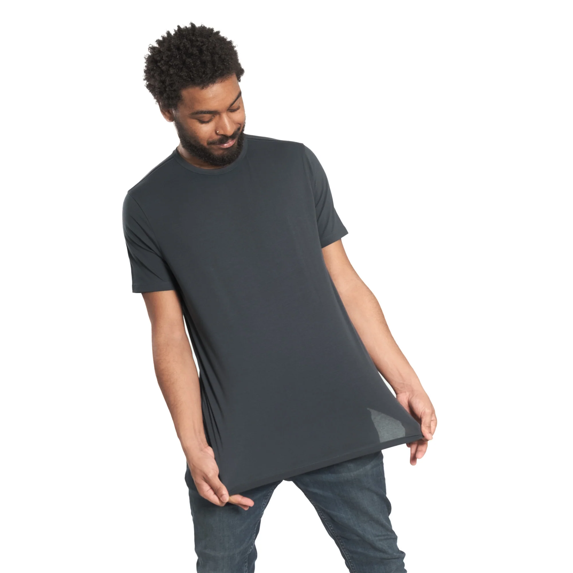 Organic Crew Neck T-Shirt 6 Pack / Steel - Image 3