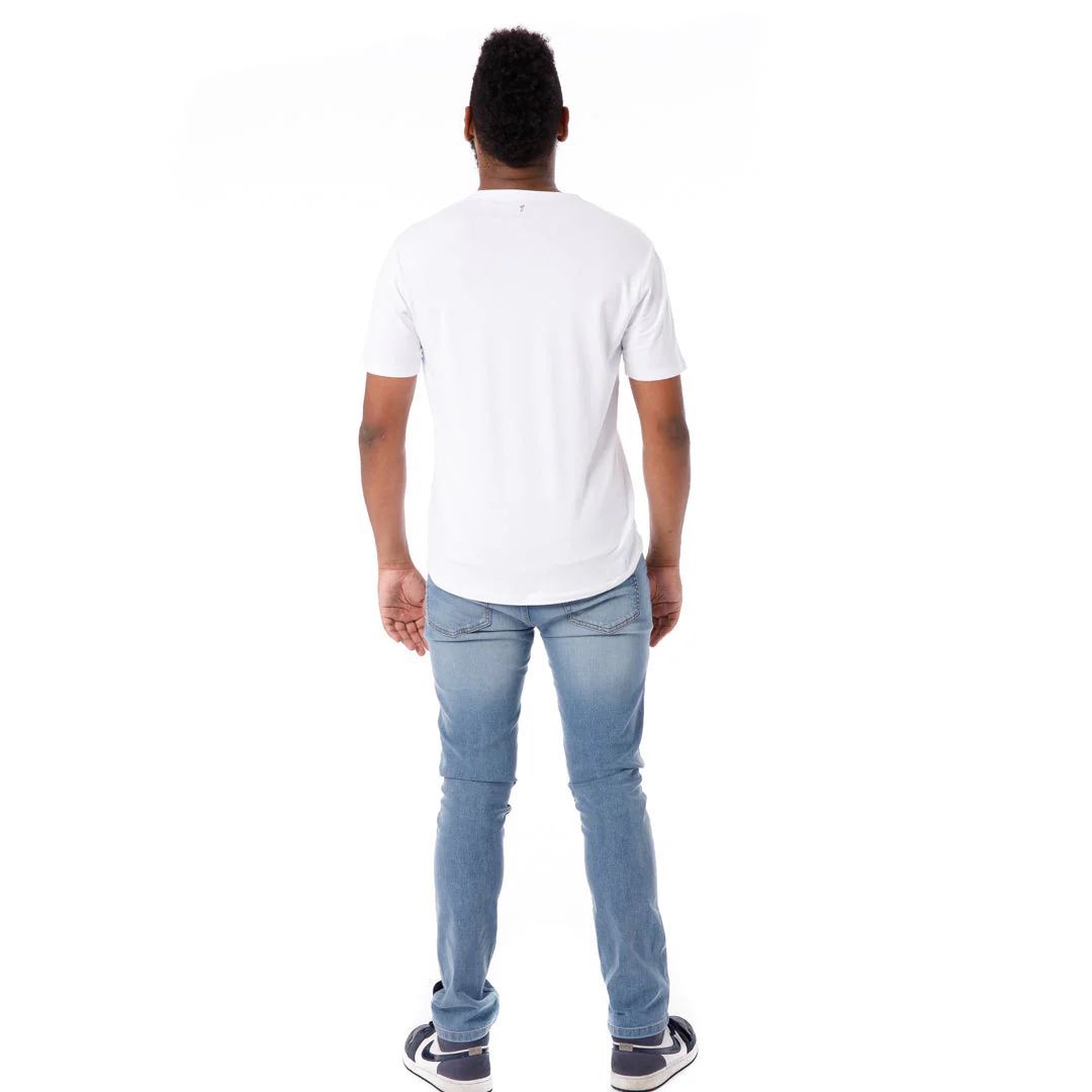 Organic Crew Neck T-Shirt / White - Image 5