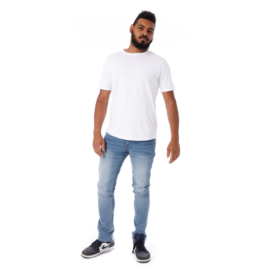 Organic Crew Neck T-Shirt 6 Pack / White - Image 3