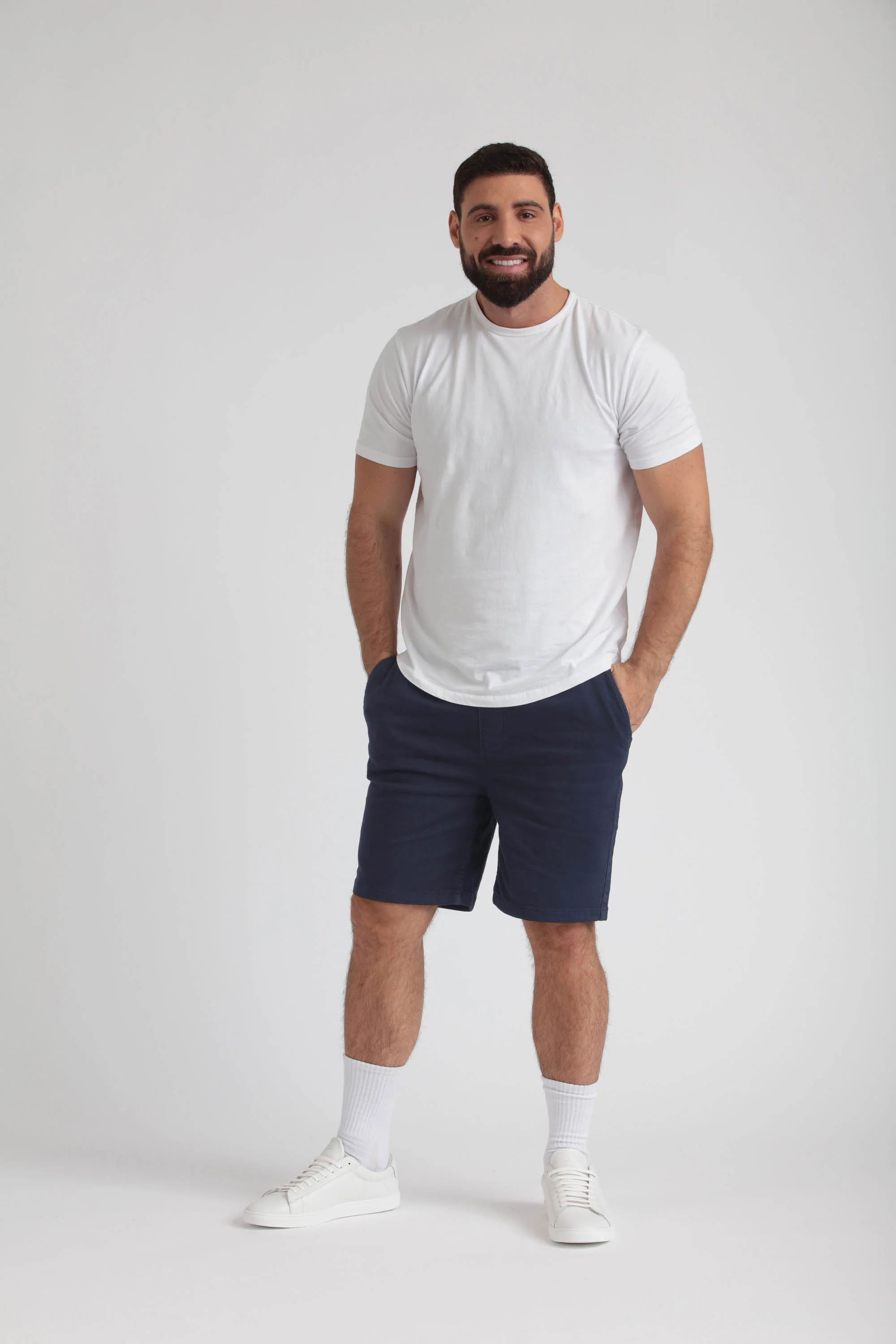 Everyday Comfort Shorts (Athletic Fit) / Dark Khaki & Navy - Image 5