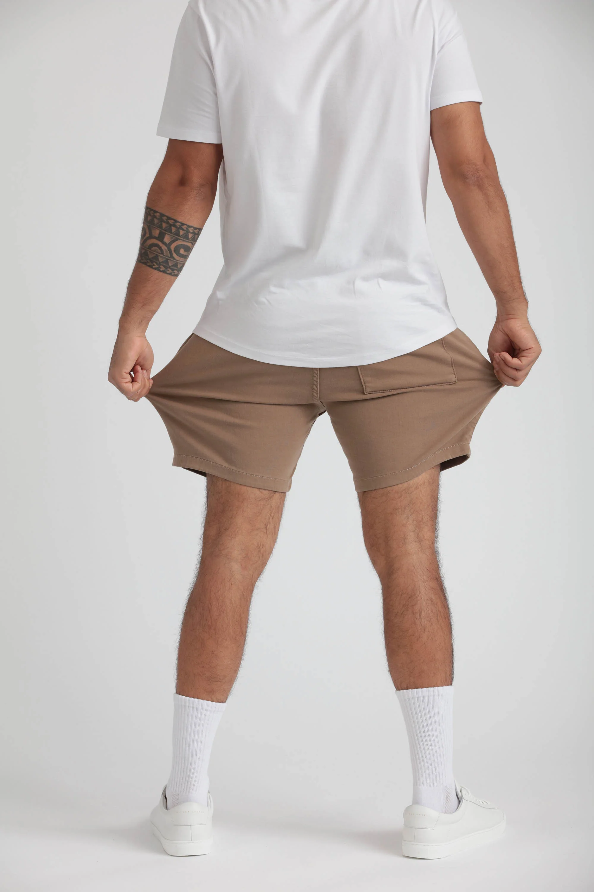Everyday Comfort Shorts (Slim Fit) / Dark Khaki & Navy - Image 7
