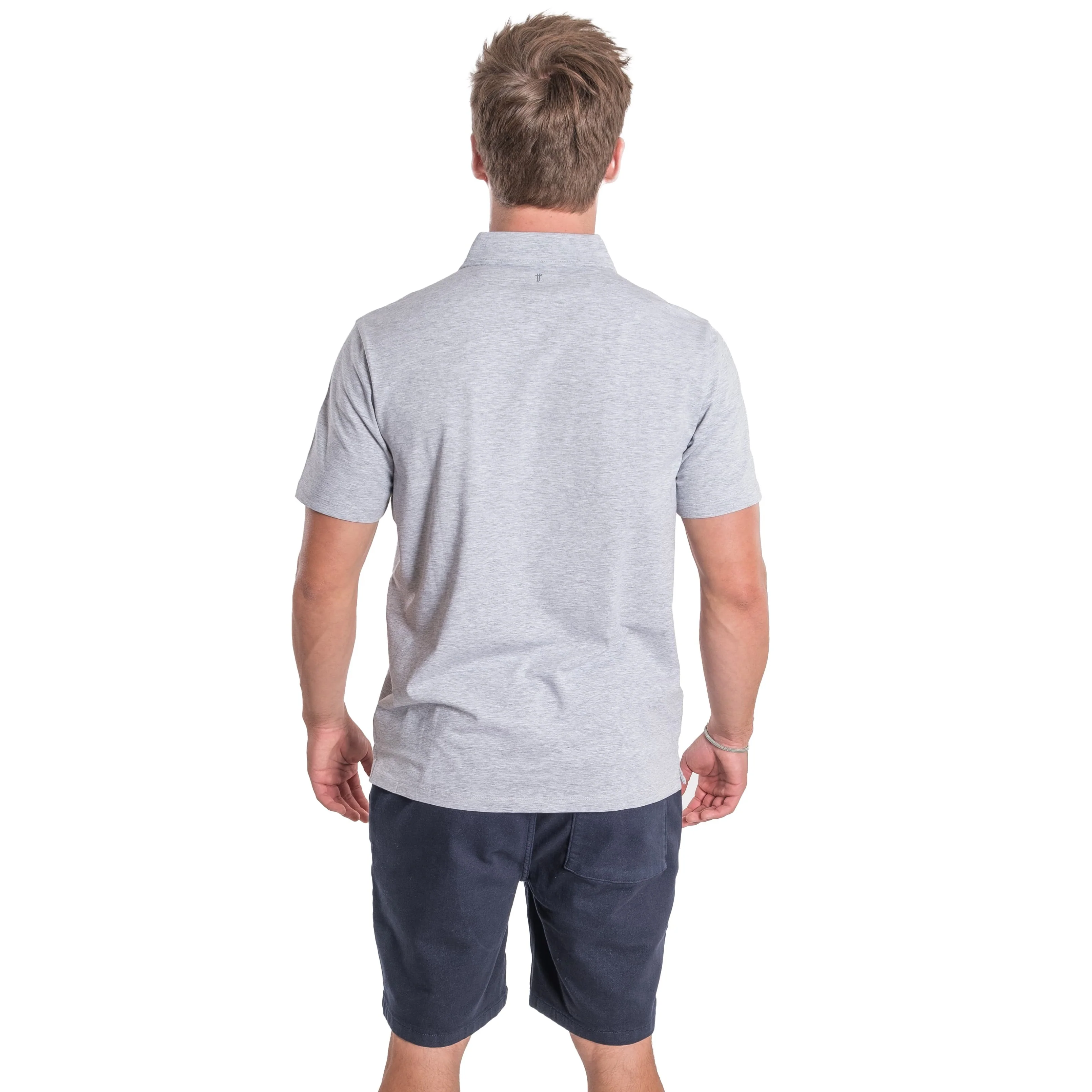Organic Polo Shirt 6 Pack / Heather Grey - Image 4