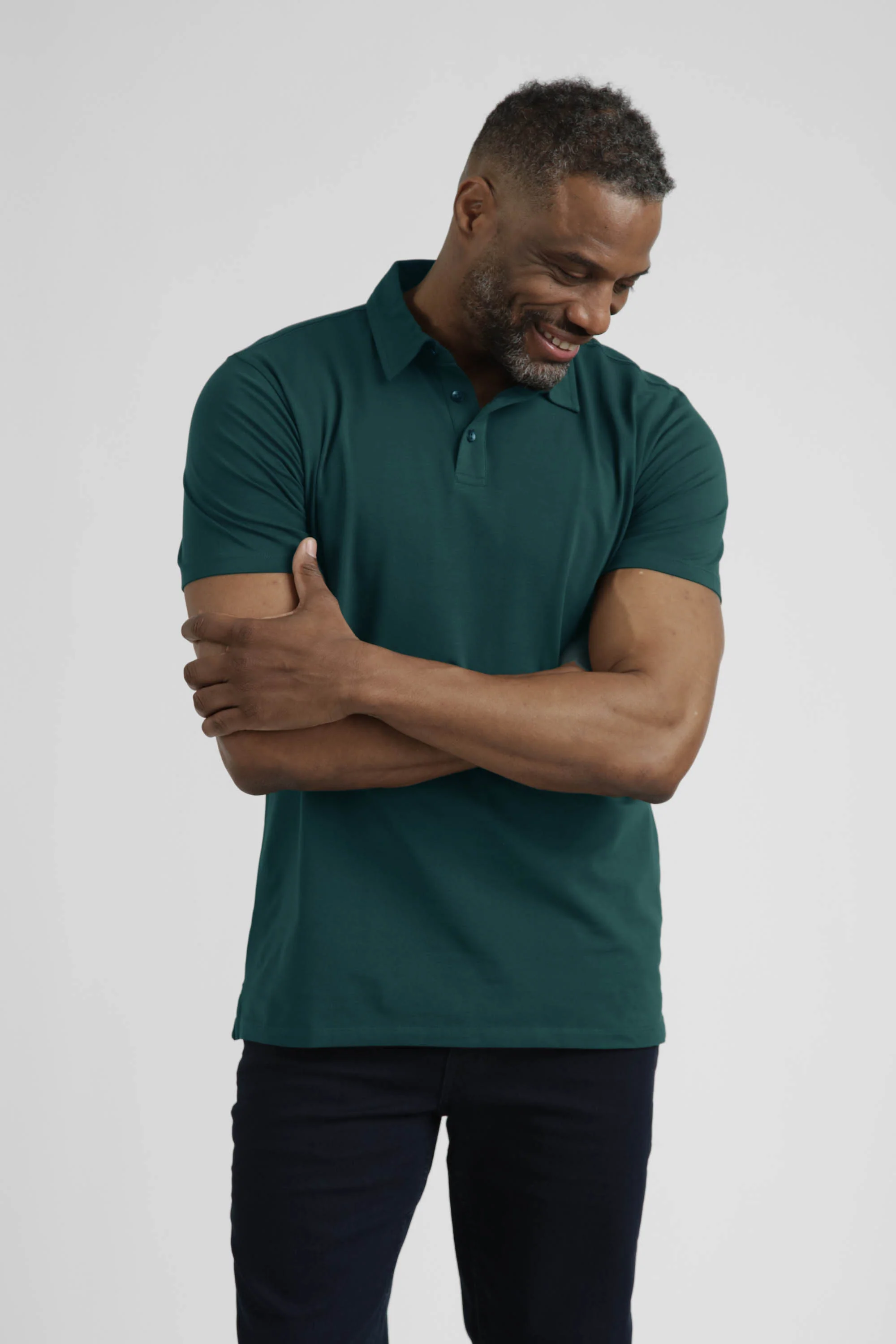 Organic Polo Shirt / Teal - Image 3