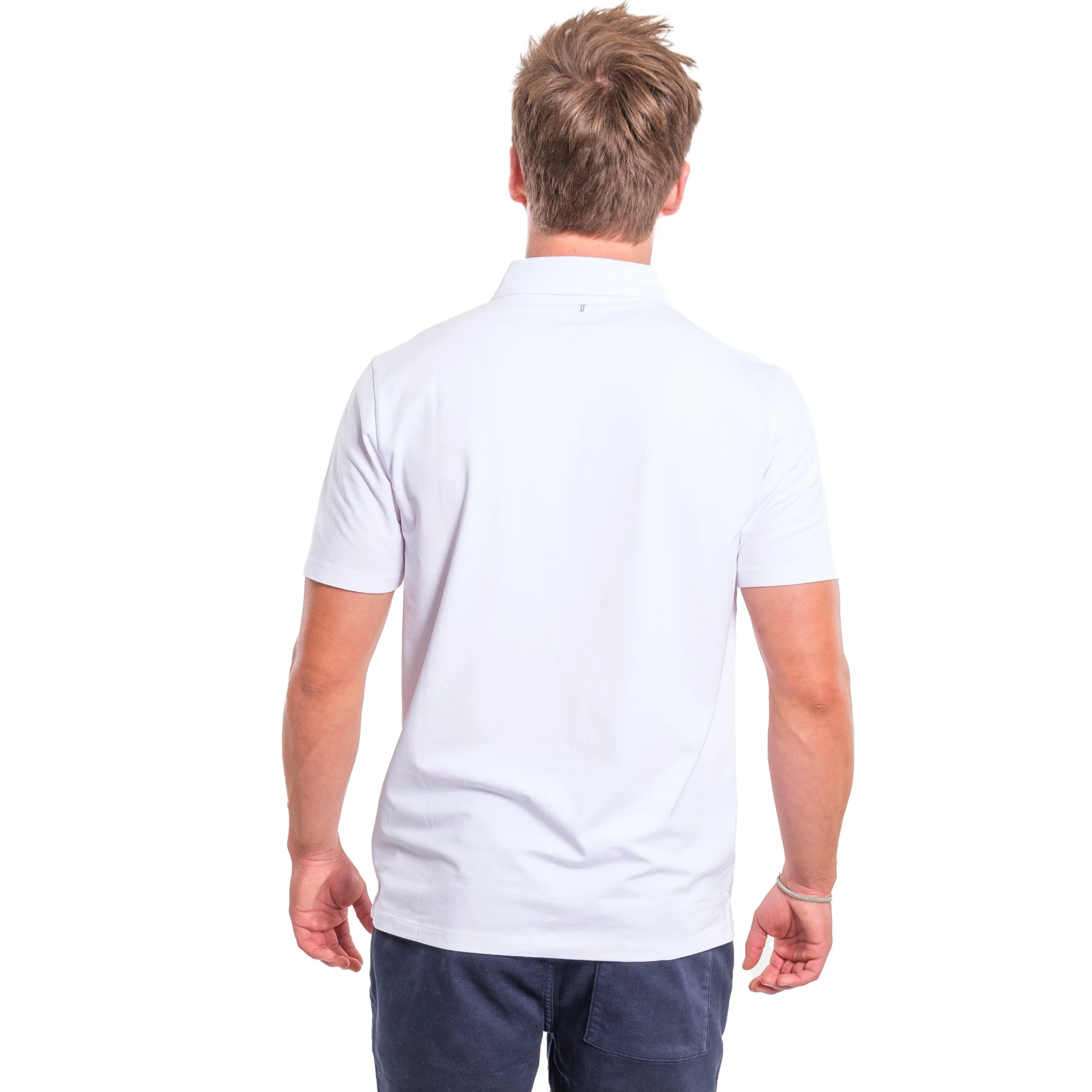 Organic Polo Shirt 6 Pack / White - Image 4