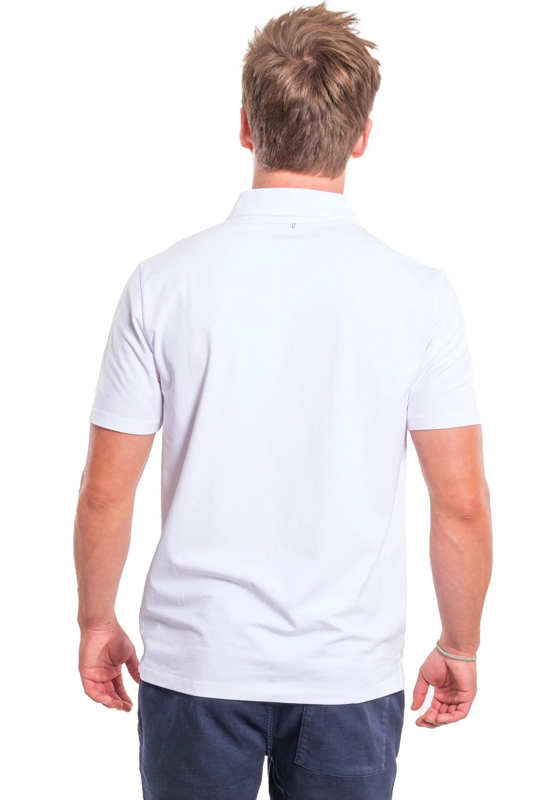 Organic Polo Shirt / White - Image 3
