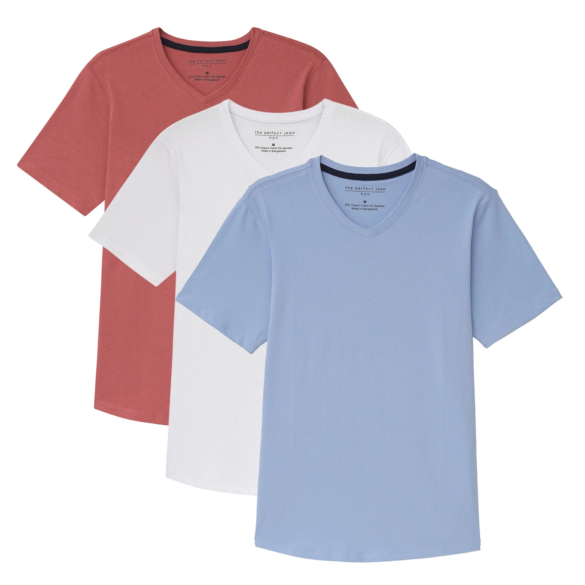 Organic Slim Fit V-Neck 3 Pack - Image 9