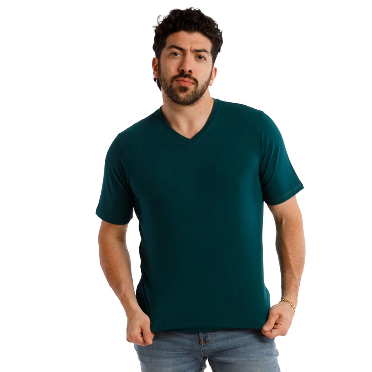 Organic V-Neck T-Shirt 6 Pack / Seaside - Image 3