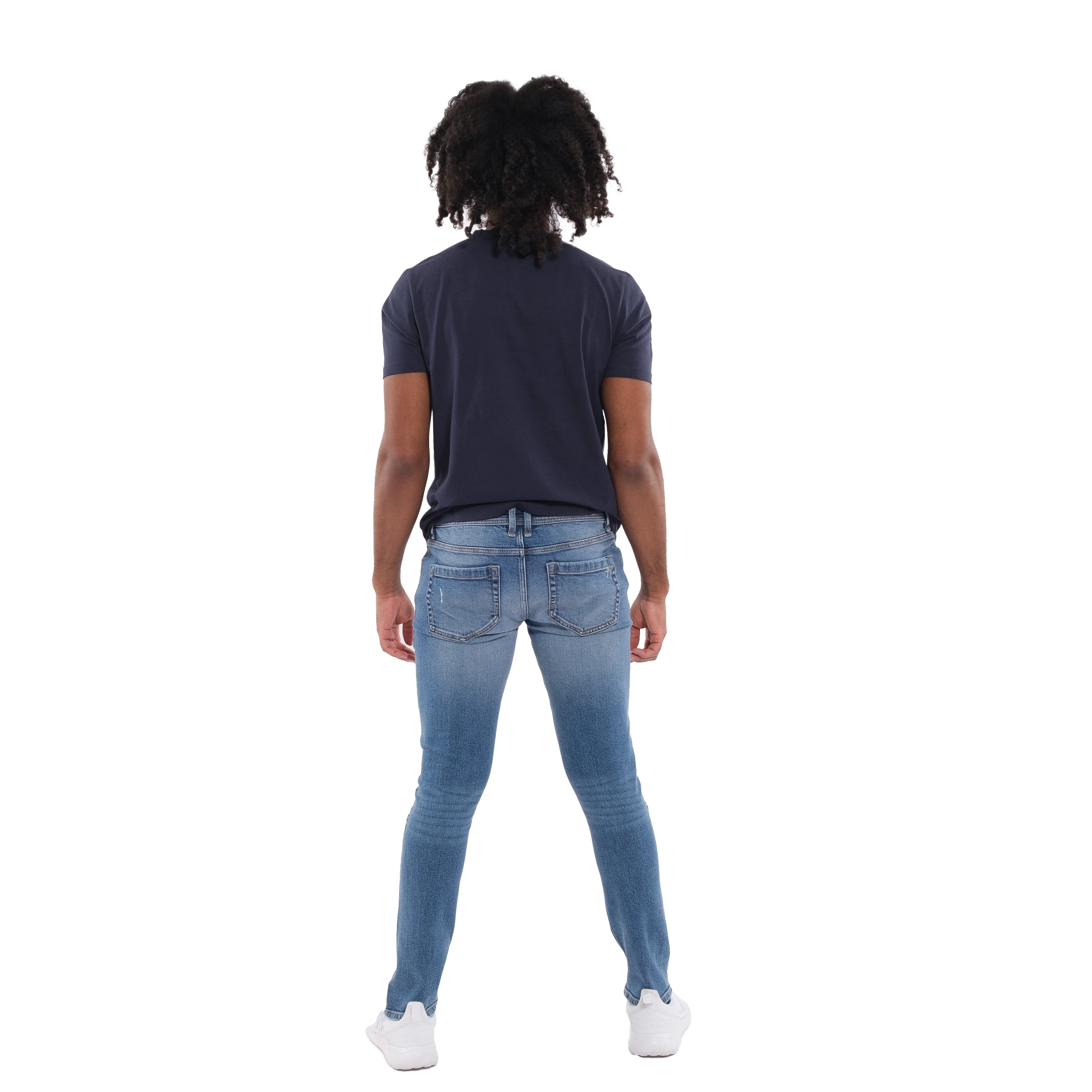 Skinny Fit / Glacier (Ripped - Med Blue) - Image 4