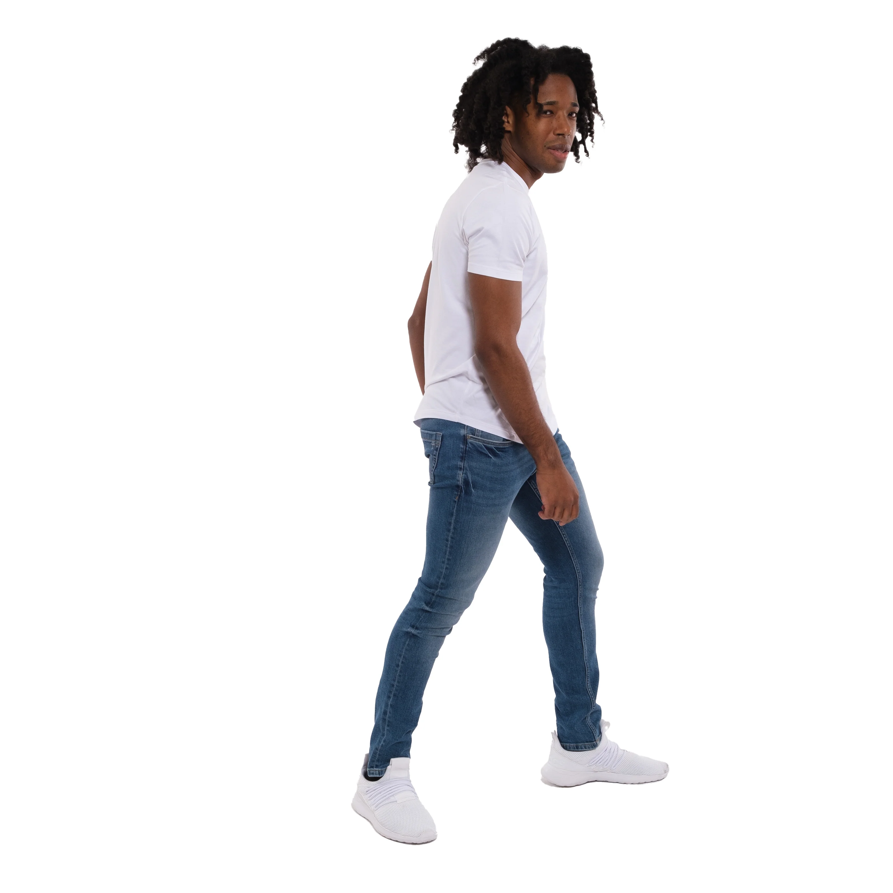 Skinny Fit / Stream  (Med Blue) - Image 4