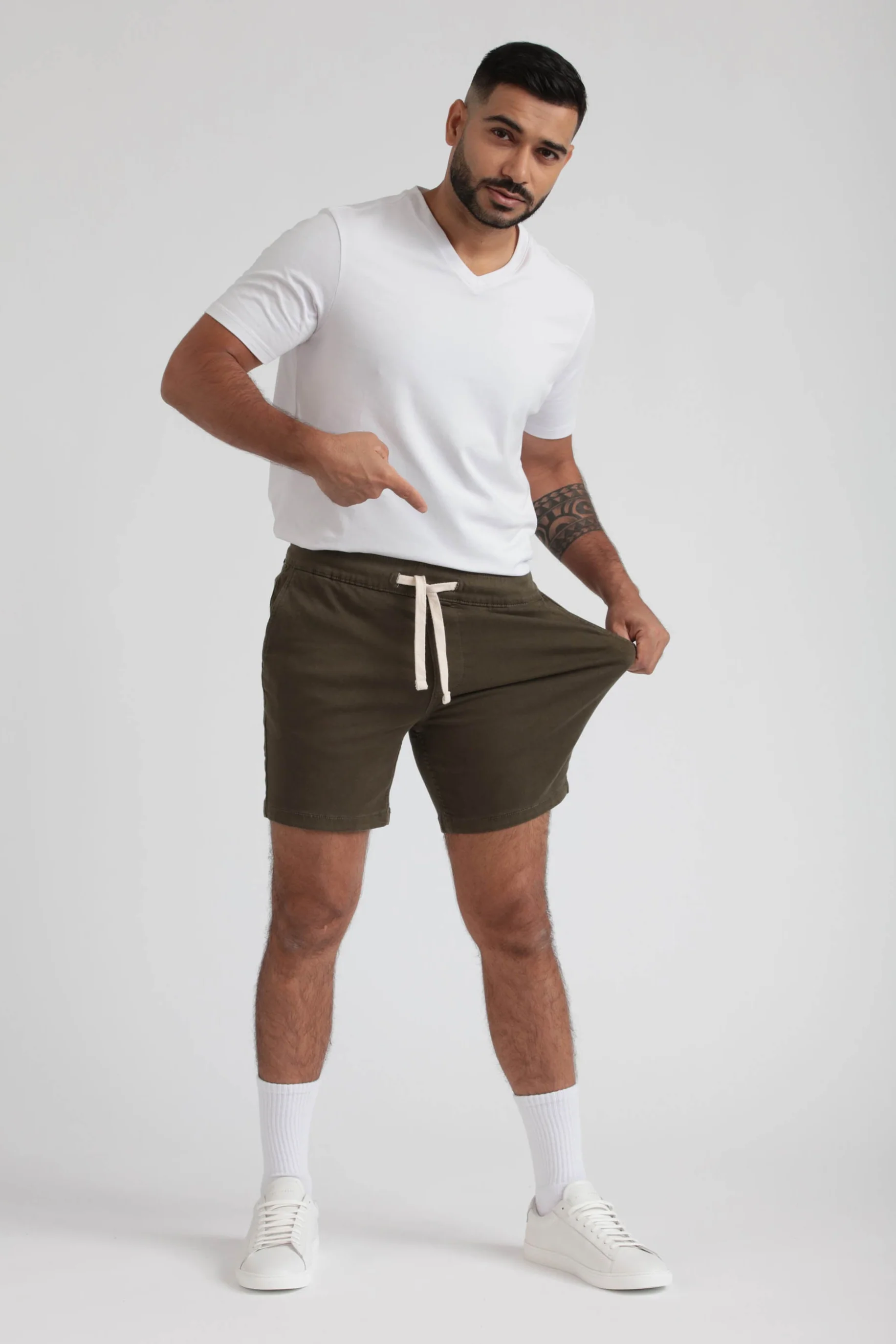 Everyday Comfort Shorts (Slim Fit) / Soldier Olive - Image 4