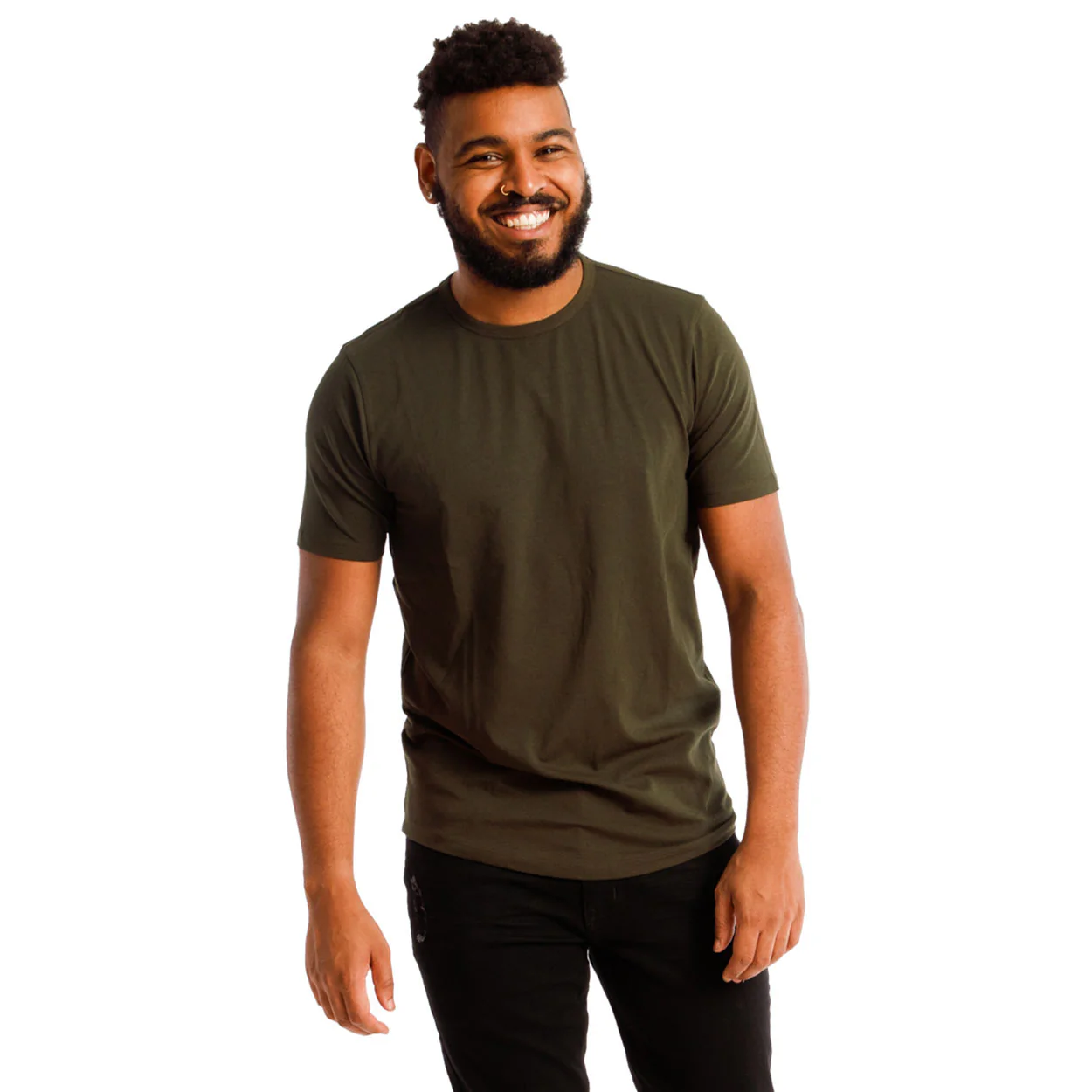 Organic Crew Neck T-Shirt 3 Pack / Tactical - Image 4
