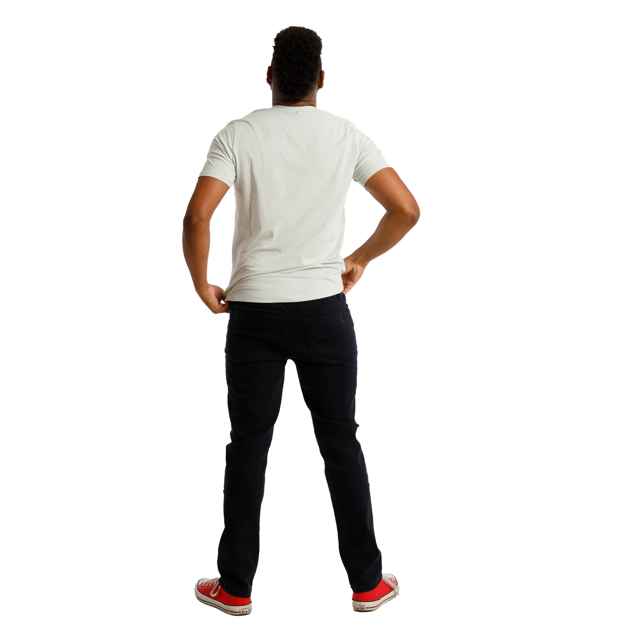 Organic V-Neck T-Shirt 3 Pack / Mint - Image 5