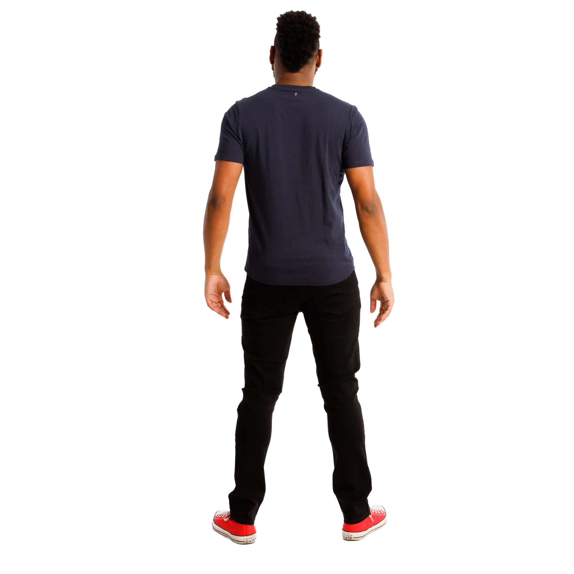 Organic V-Neck T-Shirt 3 Pack / Navy - Image 5